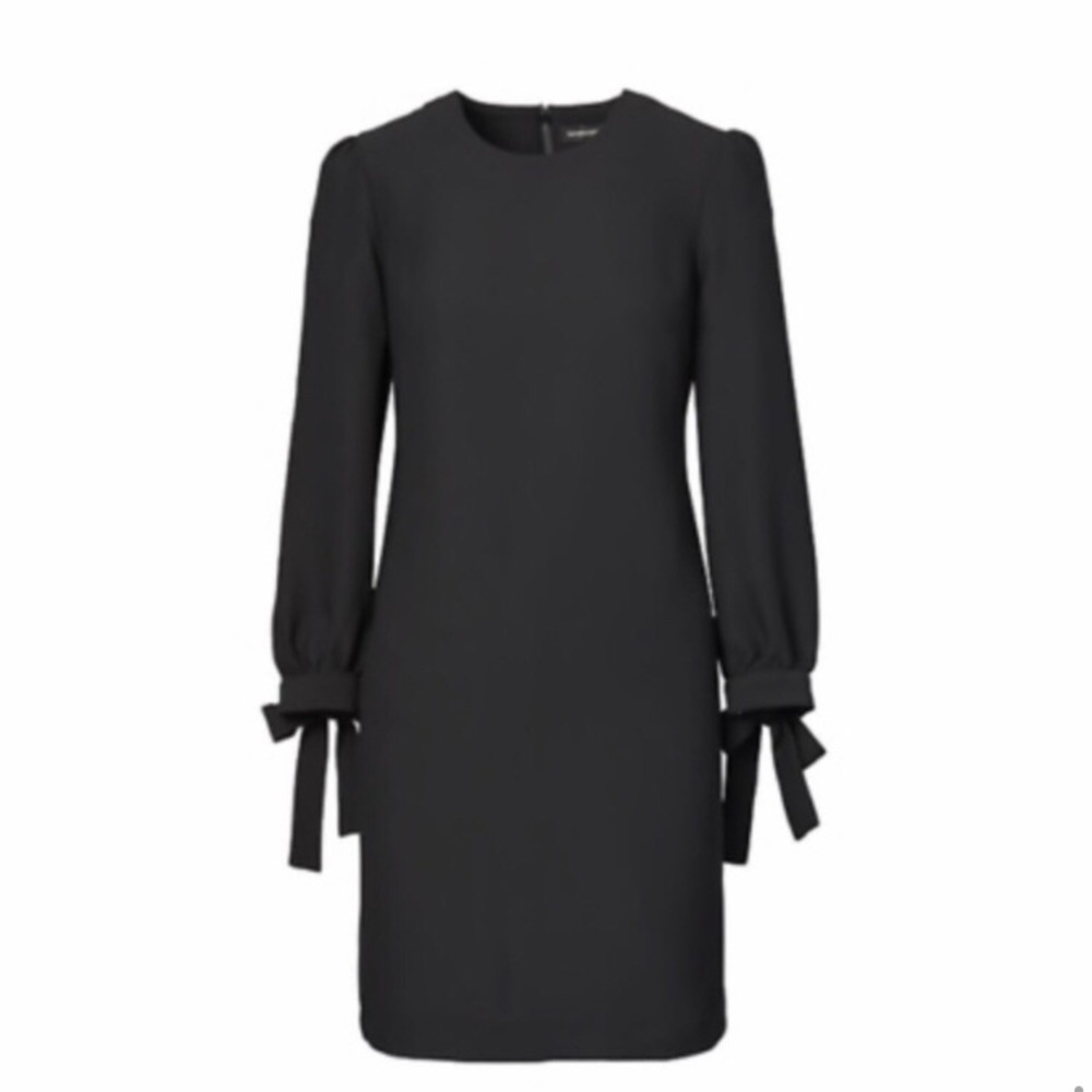 Banana Republic Black Tie Sleeve Sheath Dress Size 0